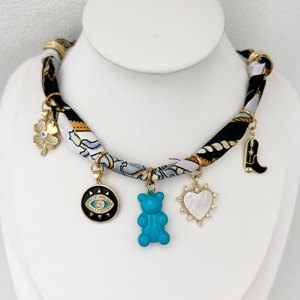 Nuevo Collar de Moda con Accesorios, Ojo Turco, Cereza, Pez, Corazón, Oso, Cruz, Estrella, Manzana, Hongo, Chile, Collar de Cuerda - Product Image 5