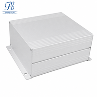 Boîtier de dissipateur thermique en alliage d'aluminium 150*75MM, ailettes fines sur deux faces, anodisé argenté, extrudé, IP54, fabriqué sur mesure pour toute longueur