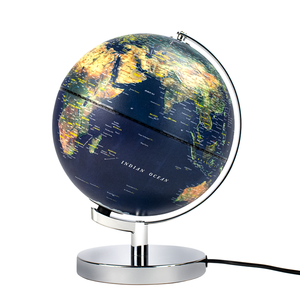 Globe terrestre vintage de 22,8 cm de diamètre, base en PVC et métal, images de dessins animés, rose, décoration pour la maison/le bureau, jouet éducatif, géographie - Product Image 1