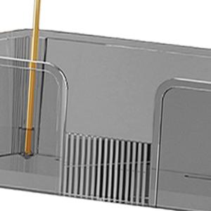Ripiano da bagno grigio lucido Organizer per il trucco per il cassettone camera da letto dormitorio e alberghi - Product Image 5