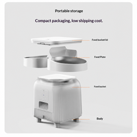 Distributeur automatique de nourriture pour animaux de compagnie fiable, 4,5 L, double bol, contrôle des portions, alimentation programmée avec écran LCD pour chats et petits chiens