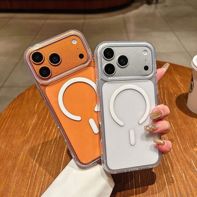 Original Clear Fashion Phone Case for iPhone 18 Pro 17 air 16 15 14 13 12 11 Pro Max Plus 17E Transparent Magnetic Cases Cover