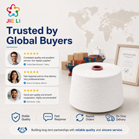 Fil de polyester 100% ring-spun, brut et teint, anti-boulochage, pour tricot, tissage, uniformes sportifs, couleur personnalisée, fourniture directe usine