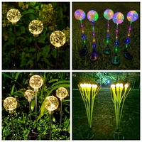 2024 nouveau Design étanche extérieur jardin pelouse chemin LED solaire jaune pivoine fleur noël chaîne piquet lumières