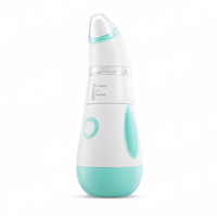 Aspirateur nasal et irrigateur électrique 2-en-1 pour bébé, système de lavage des sinus ultra-silencieux <30dB, nettoyeur de nez sans fil rechargeable