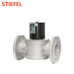 Vanne solénoïde de coupure rapide pour gaz DN100, raccord à bride, en aluminium, IP54, 200 mbar, personnalisable, DEVF100, pour chaudière industrielle - Product Image 5