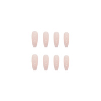 Vente en gros 24 pièces/boîte cercueil presse sur ongles ballerine ongles longs acrylique couverture complète dégradé faux ongles pour femmes et filles