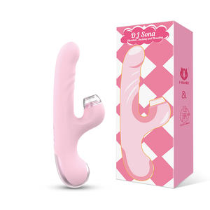 S-Hande Factory 5 in 1 Schub kaninchen Vibrator G-Punkt lecken Klitoris stimulator Heiße Brust saugen Silikon Sexspielzeug für Damen - Product Image 1