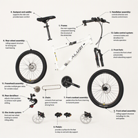 Cuadro de Bicicleta de Montaña para Estudiantes al por Mayor, 26 Pulgadas, Freno de Disco de Acero, 21 Velocidades, Llanta de Aleación de Aluminio