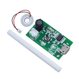 Mini umidificador usb, usb kits diy produtor de névoa e driver placa de circuito embaçador atomização filme atomizador mini oscilamento