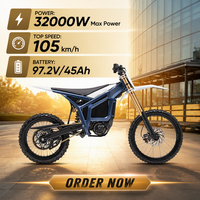 Commande de la moto électrique tout-terrain Talaria Komodo 32 kW 97,2 V 45 Ah 2026, moto électrique de trail haute puissance pour adultes