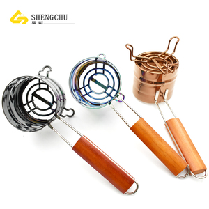 Accessoires d'extérieur : Allume-charbon de <span class=keywords><strong>bois</strong></span> SS avec poignée <span class=keywords><strong>en</strong></span> <span class=keywords><strong>bois</strong></span>, outil de chauffage extérieur, allume-feu pour barbecue, ensemble d'outils métalliques - Product Image 4