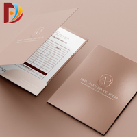 Impresión Personalizada, Ecológica, Certificada ISO9001, Logotipo Negro, Carpeta de Presentación de Video en Papel de Tapa Dura A2/A3/A4/A5, Tarjeta de Visita