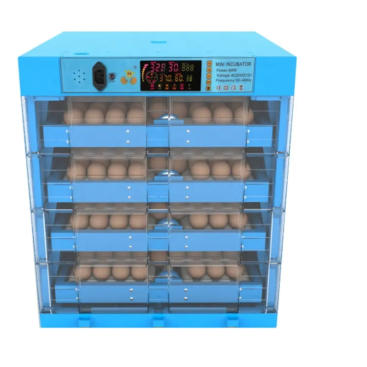 Couveuse cubadora — blanc d'œufs, prix en ethiopie, alimentation, contrôleur Intelligent, pour appareils ménagers à domicile, 64 pièces, bleu, vente en gros