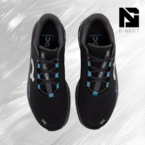 Chaussures de marche On Cloudmonster Black Original Comfort, style noir, en mesh respirant, à lacets. - Product Image 3