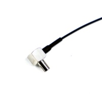 20cm TS9 macho a SMA hembra ángulo recto antena adaptador Pigtail RG174 conector de Cable Coaxial para Cables de comunicación