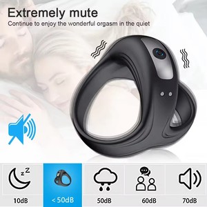 STELLAR PATH Double Anneau Vibrant Rechargeable pour Hommes – Jouet Sexuel Électrique à Vibration Fine pour Masturbation - Product Image 3