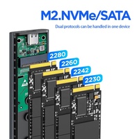 صندوق تخزين محمول سريع ونحيف USB3.2 عالي السرعة 10 جيجابت/ثانية بروتوكول M2 NVMe سعة 200-400 جيجابايت بسرعة قراءة 401-500 ميجابايت/ثانية للكمبيوتر المكتبي