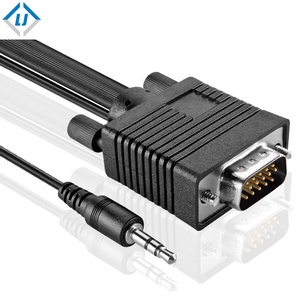 HDDB15公对公VGA视频电缆加<span class=keywords><strong>3.5</strong></span>毫米公对公立体声电缆 - Product Image 1