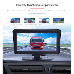 Camera hành trình ô tô màn hình IPS 7 inch, camera kép hiệu năng cao, ghi hình vòng lặp, quay video phía trước và phía sau - Product Image 6