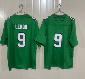 Vente flash - Maillots de <span class=keywords><strong>football</strong></span> américain de haute qualité de l'équipe de Philadelphie Kelly Green - Jerseys des Eagles entièrement cousus pour hommes # 26 # 1 # 6 # 9 - Product Image 5