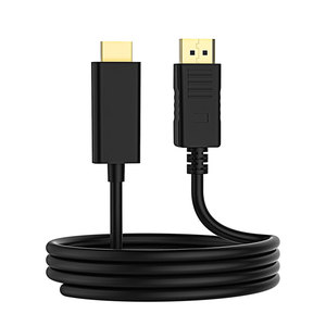 <span class=keywords><strong>Cable</strong></span> HDMI 1080P a DP 1.2 con Carcasa de ABS, Cierre de Seguridad, Cobre Desnudo y Chapado en Oro para PC, Laptop, Monitor y Proyector - Product Image 1