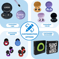 Nouveauté explosive : Bouchons d'oreilles anti-bruit réutilisables en silicone pour la protection auditive et le sommeil (vente en gros)
