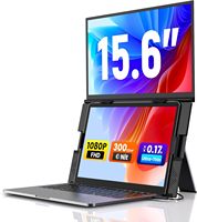 Nouvel Écran Portable pour Ordinateur Portable 2026, 15,6 pouces, 1080P IPS, Double Moniteur Ultra-Mince à Fixation par Pince, USB-C, pour Bureau et Voyage