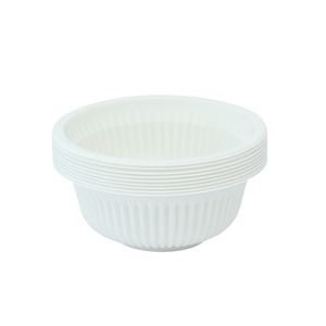 Precio de fábrica para llevar apto para microondas desechable 300ml Biodegradable Tazón de almidón de maíz Recipiente de comida con tapa - Product Image 6