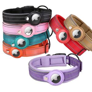 Hot Sell <span class=keywords><strong>Patent</strong></span> Mehrfarbiges Hunde halsband Großhandel Tracker Haustier halsbänder für Katzen Hunde mit GPS Tracker Halter - Product Image 1