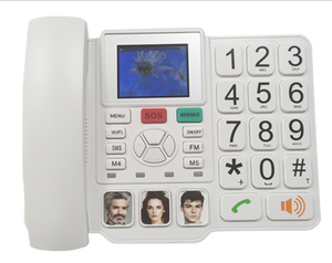 Téléphone <span class=keywords><strong>fixe</strong></span> <span class=keywords><strong>sans</strong></span> <span class=keywords><strong>fil</strong></span> 4G LTE pour personnes âgées-ETS-M600 avec gros boutons et appel d'urgence - Product Image 1