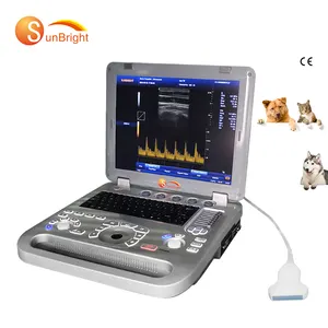 Draagbare Utrasonografie Veterinaire Ultrasone Machine Kleur Doppler Echo Machine 3 Connectoren