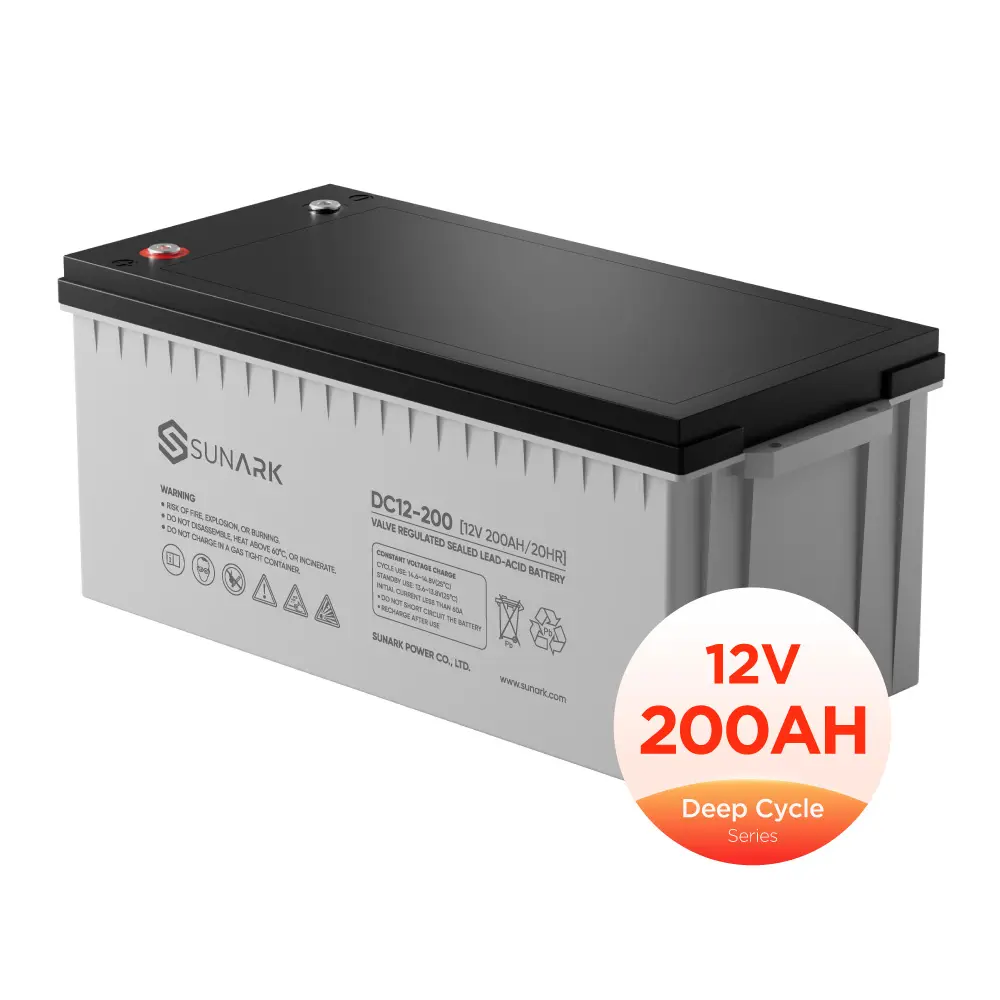 סוללת עופרת חומצה סוללות 12 v 200ah 12 וולט 200ah 12 וולט 200amp 200 ah 12v uronet סוללה agm