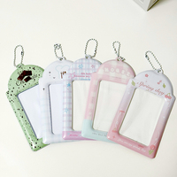 Porte-cartes PVC coréen personnalisé mignon, étui photo tendance, protège-cartes photo Kpop, pochettes de protection pour cartes de collection de stars