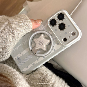 Coque Esthétique à Carreaux pour <span class=keywords><strong>iPhone</strong></span> avec Support Magnétique Étoile, Protection Antichoc en TPU pour <span class=keywords><strong>iPhone</strong></span> 17 16 15 14 - Product Image 1