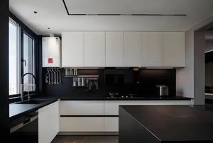 China Juego de gabinetes de cocina modernos en forma de L Cocina casera Gabinetes de cocina en caja de lujo de madera maciza Fabricantes - Product Image 2