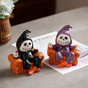New <strong>Halloween</strong> Decoration Resin Crafts for Gifts <strong>Halloween</strong> Resin Dolls Ornament Party Decoration Resin Crafts for Home Decoration - Product Image 1