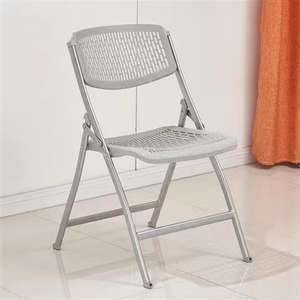 Chaises pliantes modernes en acier respirant, tabourets de loisirs épaissis, pour étudiants, formation, bureau à domicile, conférence, salon, hôpital - Product Image 4