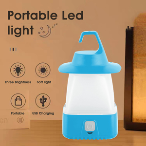Lanterna da Campeggio LED Ricaricabile USB 3W, Impermeabile IP44, Certificata CE, Luce d'Emergenza Portatile Verde, Etichetta Privata OEM - Product Image 1