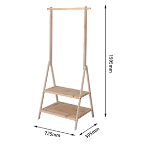 Portemanteau suspendu en bois bon marché avec <span class=keywords><strong>porte</strong></span>-chaussures pour le salon - Product Image 6