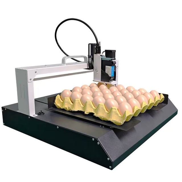 Yaomatec Single-Head Automatic Egg Printer High-Speed Coding for Egg Shell Date Logo Edible Ink for Chicken Egg Branding