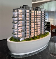Maqueta Arquitectónica Personalizada de Apartamento Residencial, Modelo a Escala con Diseño Interior Visible para Oficina de Ventas Inmobiliarias