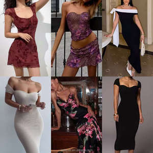Vestidos Mixtos para Mujer 100% Algodón, Largos hasta el Suelo, Sin Mangas, Cintura Alta, Venta al por Mayor, Estilos Variados, Ropa Shshein en Stock - Product Image 4