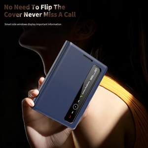 Étui de téléphone portable en cuir PU pour Samsung Z Fold 8 7 3 4 5 6 W26 avec fenêtre tactile intelligente, coque arrière de protection antichoc - Product Image 5