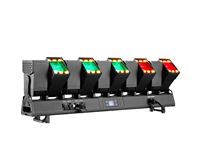 Barre de pixels étanche 10x80W Zoom RGBW 4-en-1 IP67 avec effet de balayage simple + effet de coloration, gradation linéaire 32 bits 0~100% et contrôle DMX512