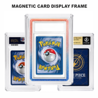 Boîtier en acrylique pour cartes de collection avec couvercle magnétique, pour cartes Pokémon, protection ultra-épaisse PSA / TAG / CGC, étui en acrylique Mags