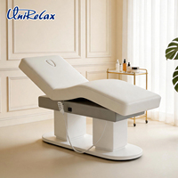 Table de massage électrique moderne et luxueuse à 3/4 moteurs réglables pour salon, spa, soins du visage et esthétique