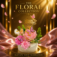 12-teiliges Gold Spiegel Acryl Happy Birthday Tortendeko-Set Blumenmuster Rosa Rose Pfingstrose Schmetterling Geometrische Dekoration Zubehör