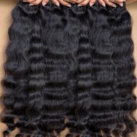Extensions de cheveux naturels vierges non traités vietnamiens de qualité supérieure, ondulés, en lots bouclés, cheveux Remy purs, super double drawn