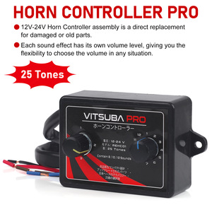 ตัวควบคุมแตร VITSUBA PRO 12-24V 25 เสียง วัสดุ ABS ป้องกันน้ำและฝุ่นระดับ IP66 สำหรับรถยนต์ รถบรรทุก รถจักรยานยนต์ - Product Image 5